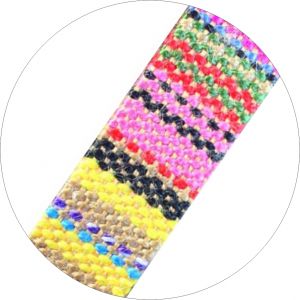 Cordones etnicos planos de 19 mm